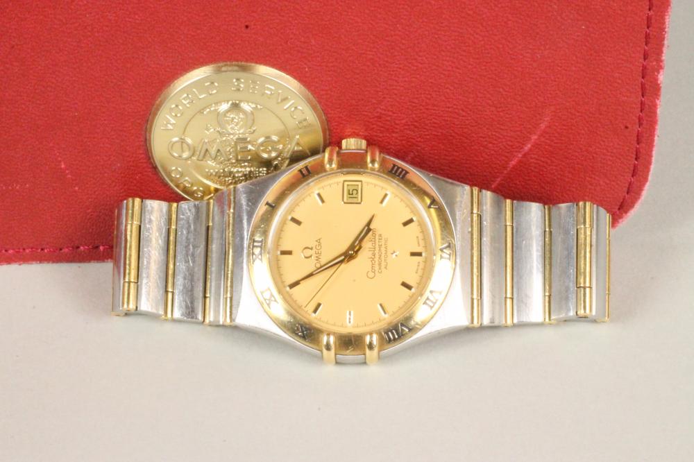 A GENTLEMAN'S "OMEGA" AUTOMATIC CONSTELLATION CHRONOMETER Image