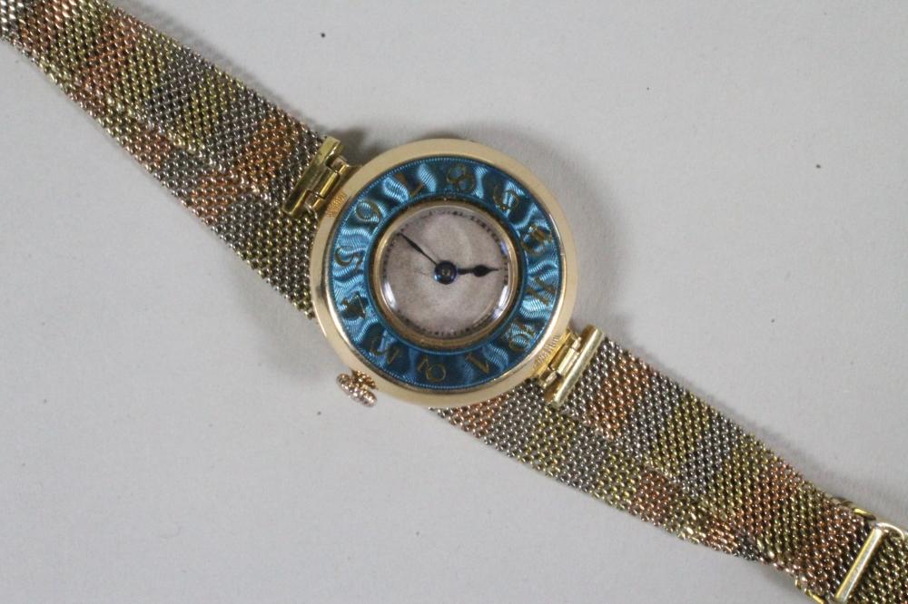 A LADY'S 18CT GOLD WRISTWATCH Image