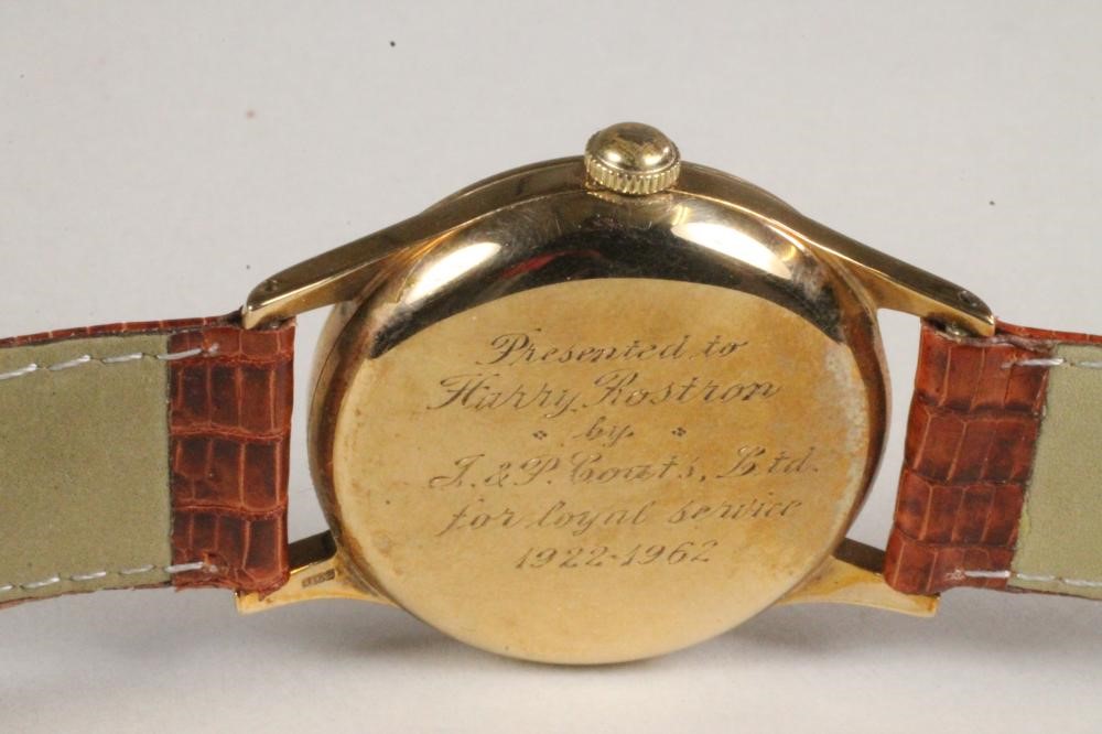 A GENTLEMAN'S 9CT GOLD LONGINES WRISTWATCH Image