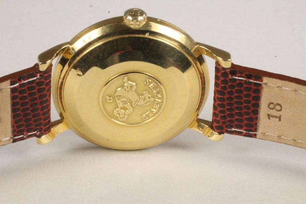 A GENTLEMAN'S 18CT GOLD OMEGA SEAMASTER AUTOMATIC WRISTWATCH Image