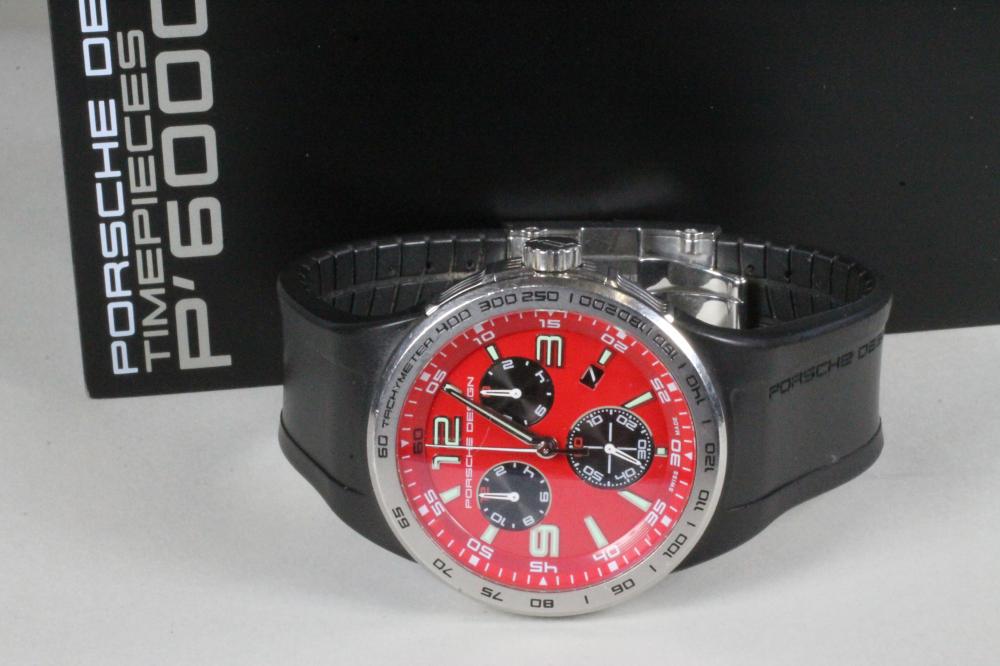 A GENTLEMAN'S STAINLESS STEEL PORSCHE P'6000 CHRONOGRAPH Image