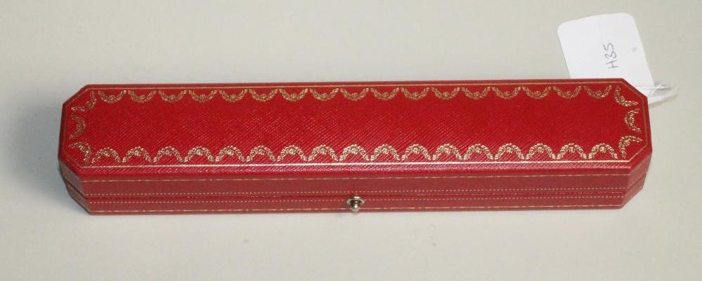 A CARTIER 18CT WHITE GOLD "LANIERES" BRACELET Image