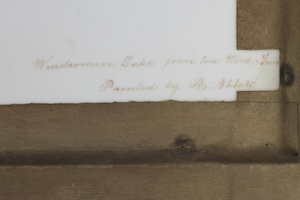 A VICTORIAN PORCELAIN PLAQUE of plain oblong form Image