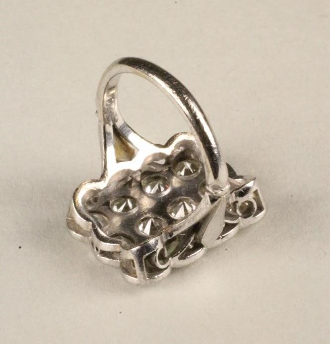 A DIAMOND PLAQUE RING Image