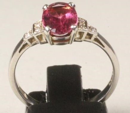 A PINK TOURMALINE DRESS RING Image