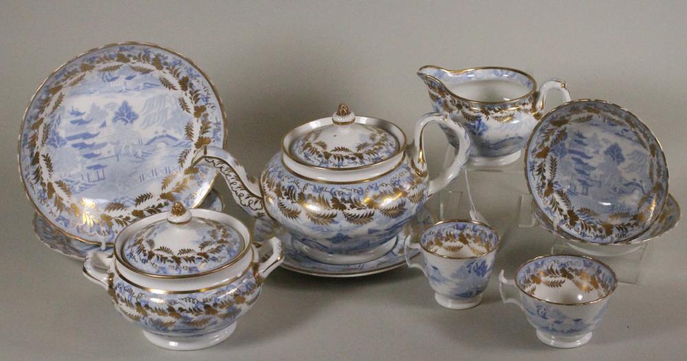 A MILES MASON PORCELAIN PART TEA AND COFFEE SERVICE Image