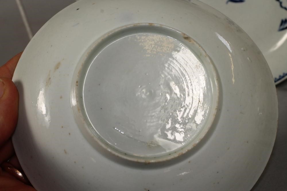 TWO PENNINGTON'S LIVERPOOL PORCELAIN TEABOWLS AND A SAUCER Image