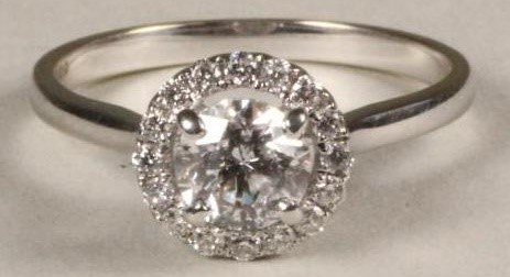 A DIAMOND CLUSTER RING Image