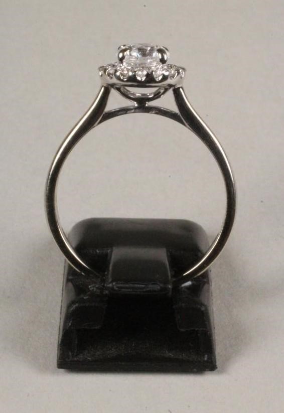 A DIAMOND CLUSTER RING Image