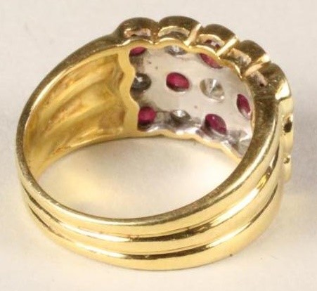 A RUBY AND DIAMOND RING Image