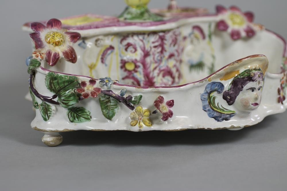 A FRENCH FAIENCE DESK STANDISH Image
