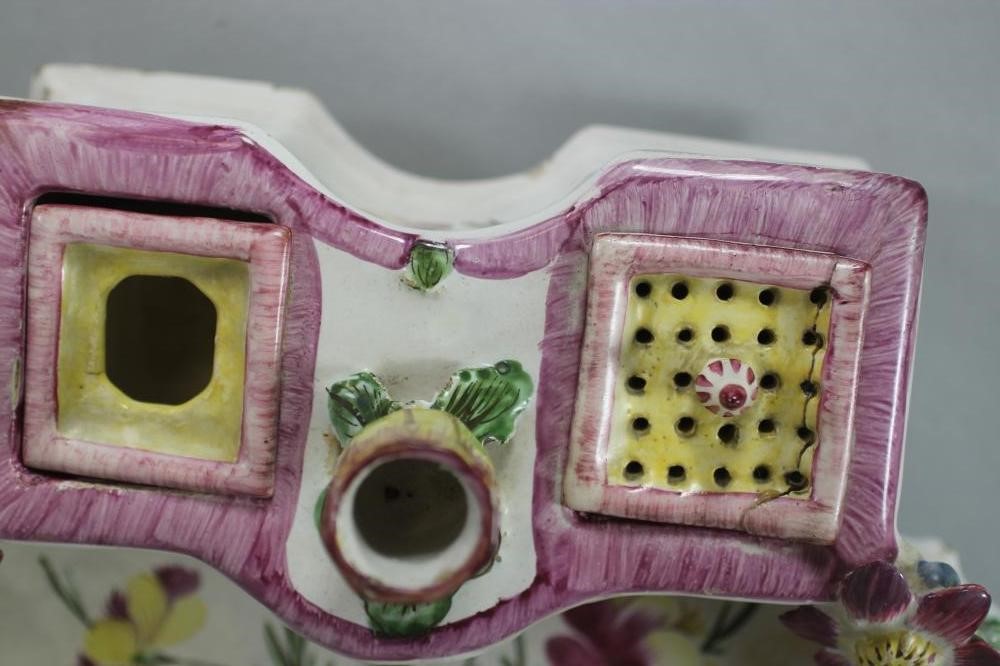 A FRENCH FAIENCE DESK STANDISH Image