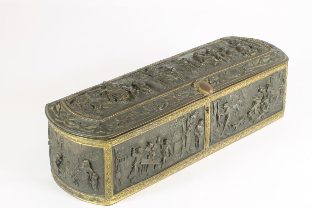 A FRENCH METAL CASKET Image