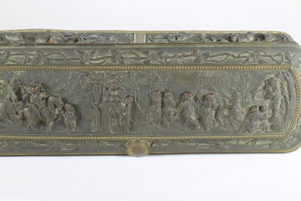 A FRENCH METAL CASKET Image