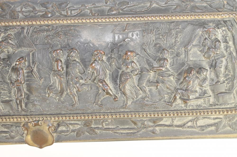 A FRENCH METAL CASKET Image