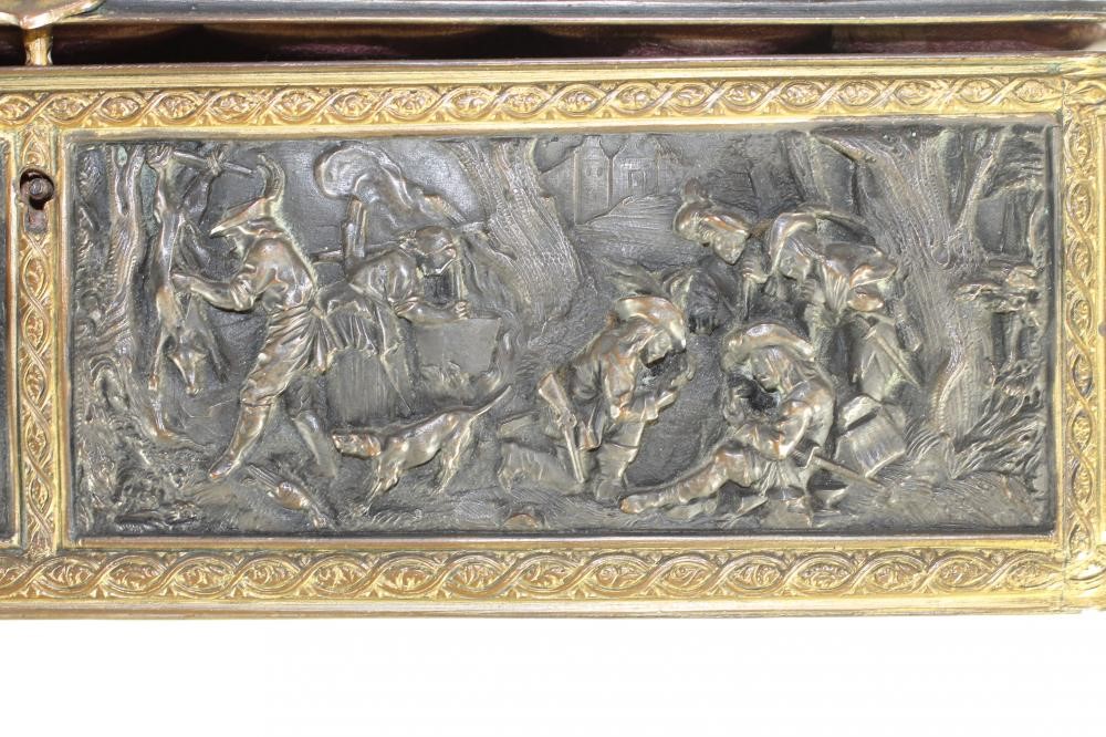 A FRENCH METAL CASKET Image