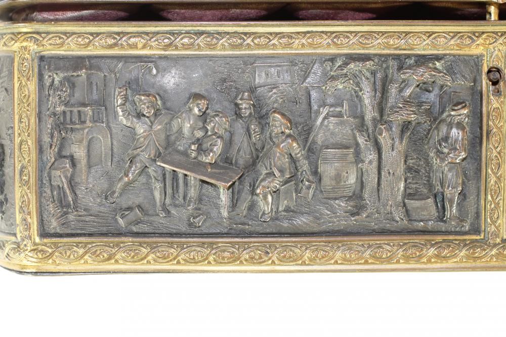 A FRENCH METAL CASKET Image