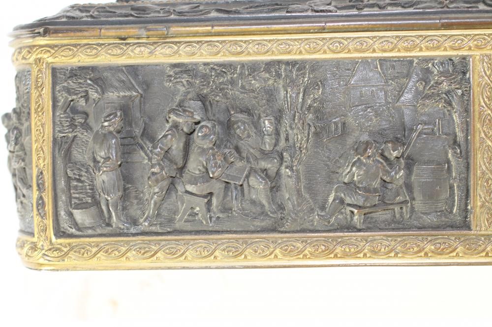 A FRENCH METAL CASKET Image