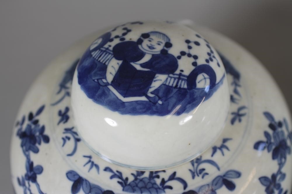 A PAIR OF CHINESE PORCELAIN JARS AND COVERS of ovoid form Image