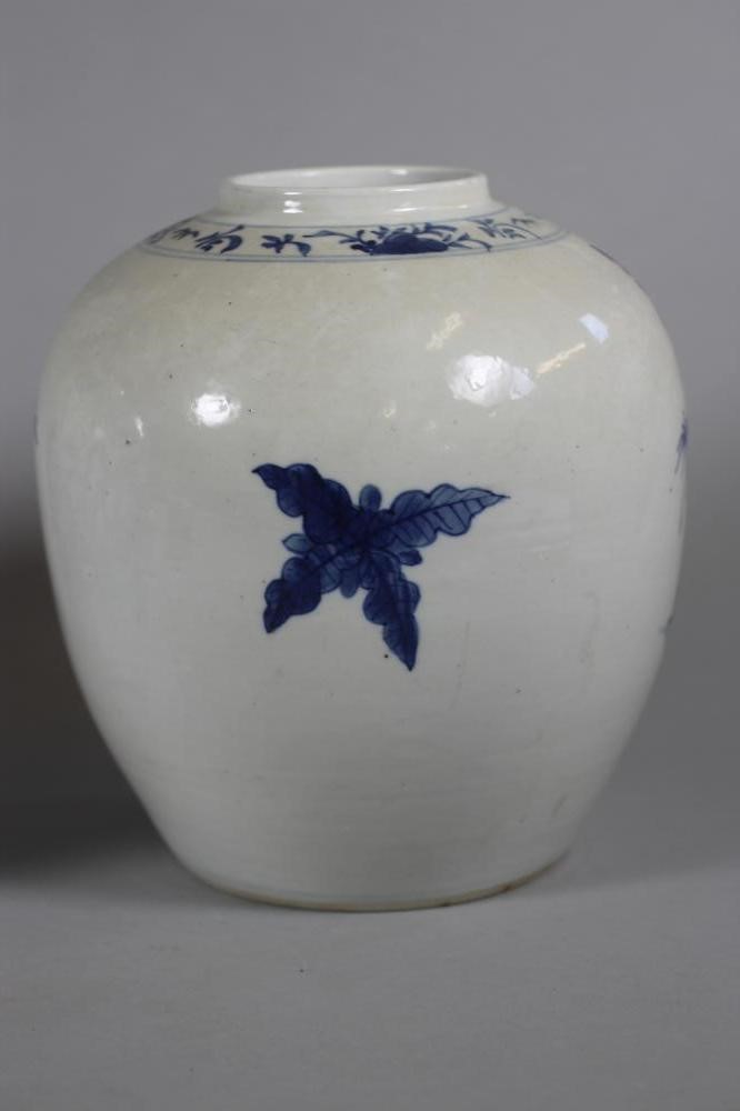 A PAIR OF CHINESE PORCELAIN JARS AND COVERS of ovoid form Image