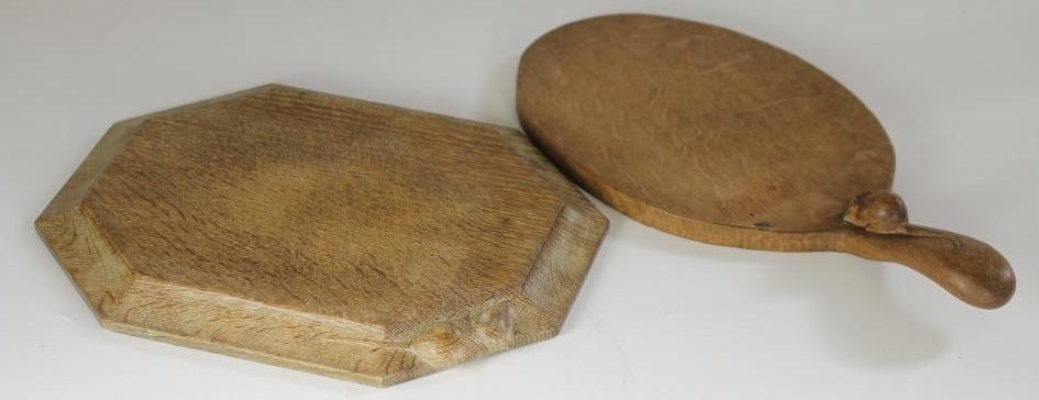 AN ADZED OAK CHEESE BOARD by Robert Thompson Image