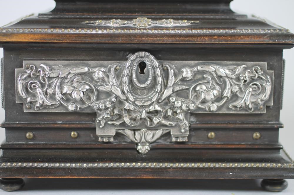 A GERMAN EBONISED CASKET Image