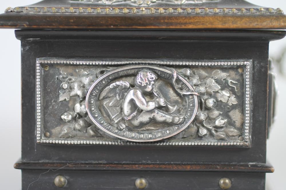 A GERMAN EBONISED CASKET Image