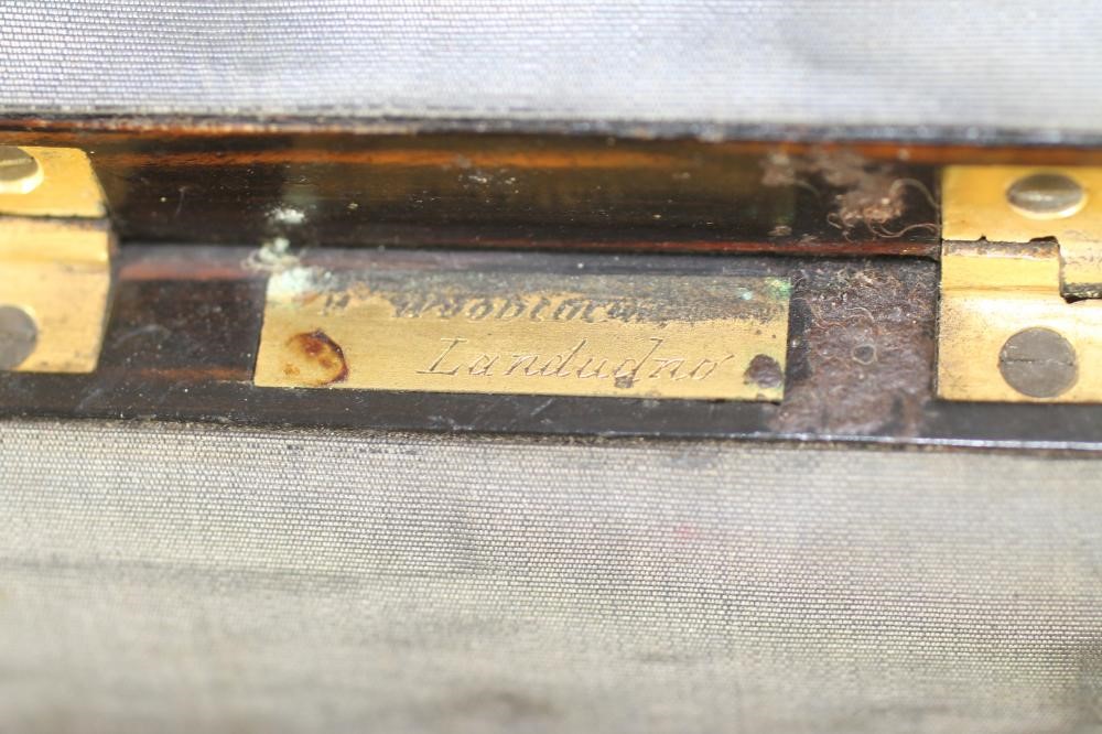 A VICTORIAN BURR WALNUT GLOVE AND JEWELLERY BOX Image