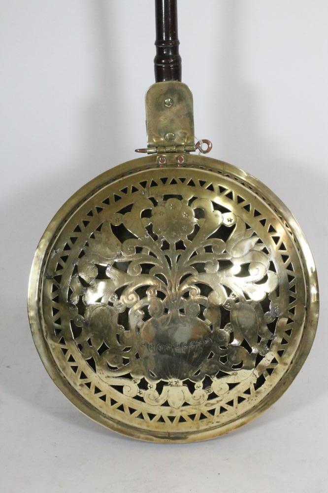 AN ANGLO-DUTCH BRASS WARMING PAN Image