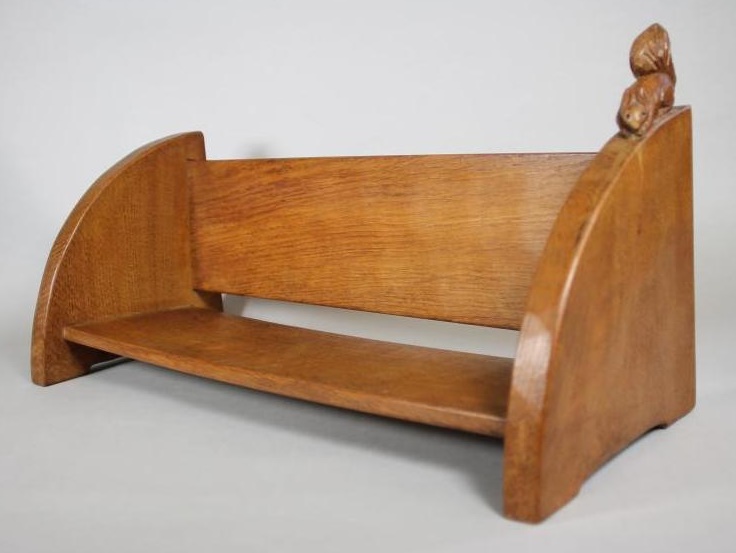 A WILF HUTCHINSON ADZED OAK BOOK TROUGH Image