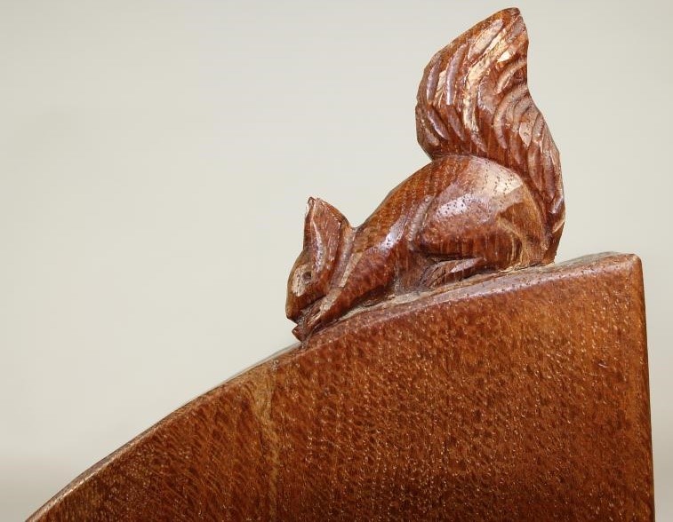 A WILF HUTCHINSON ADZED OAK BOOK TROUGH Image