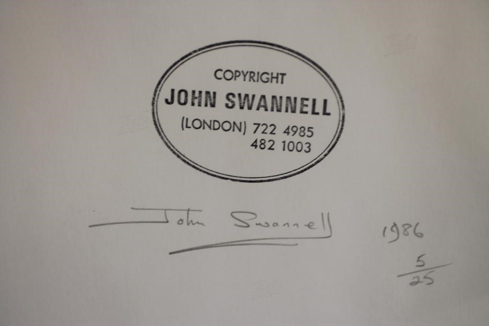 ‡A JOHN SWANNELL LIMITED EDITION BLACK AND WHITE PHOTOGRAPH Image