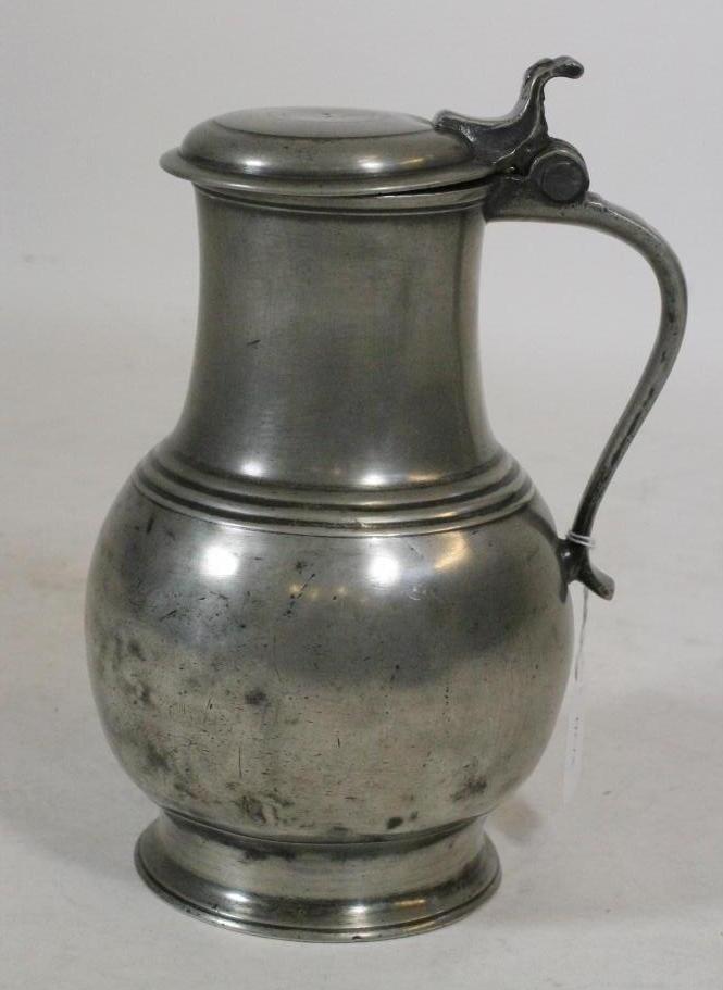 A GEORGIAN PEWTER FLAGON Image