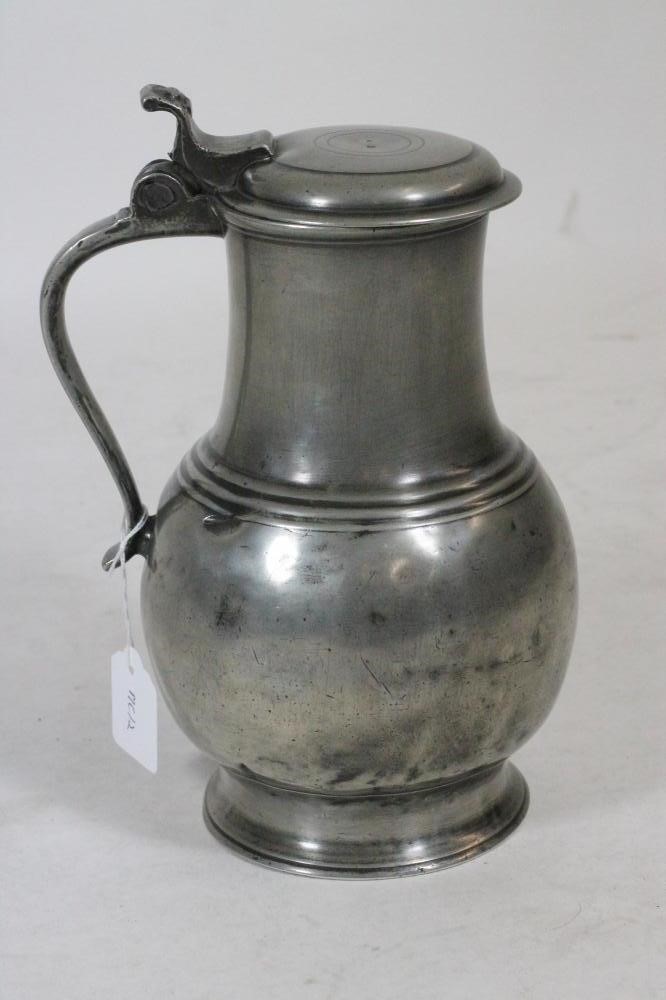 A GEORGIAN PEWTER FLAGON Image