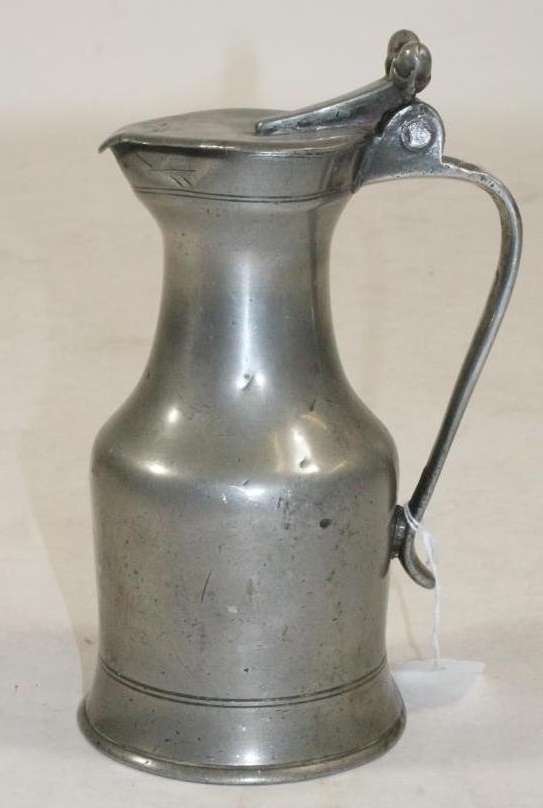 A FRENCH PEWTER WINE MEASURE Image