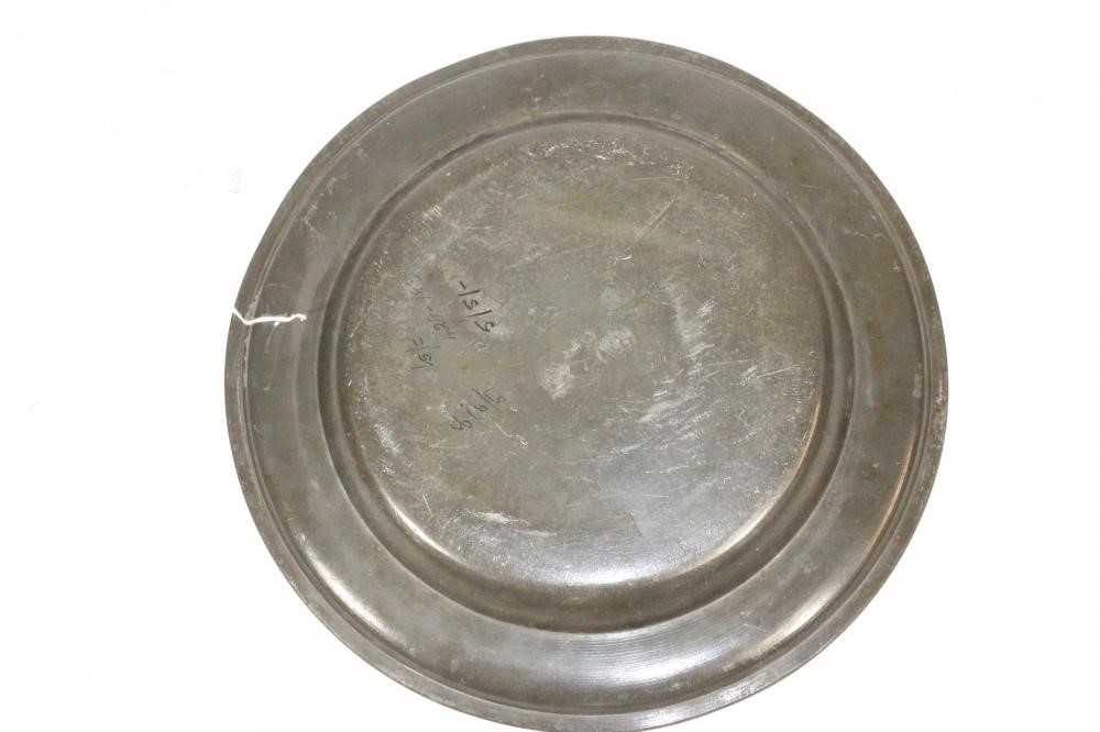 A DUTCH PEWTER DISH Image