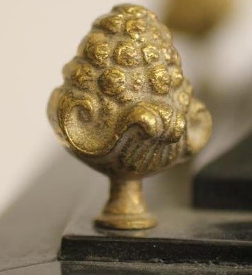 AN EBONIZED AND GILT METAL MOUNTED TABLE CLOCK of Georgian design Image