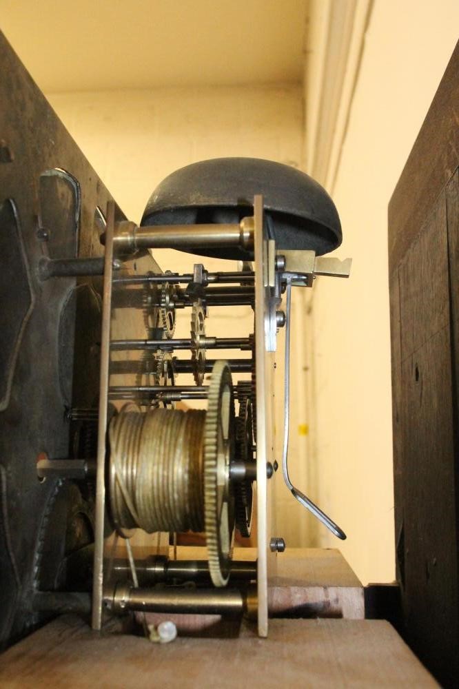 AN OAK LONGCASE CLOCK signed Joshua Horrocks Image