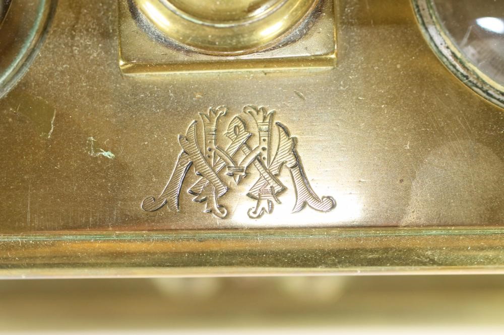 A FRENCH BRASS WEATHER STATION CARRIAGE CLOCK Image