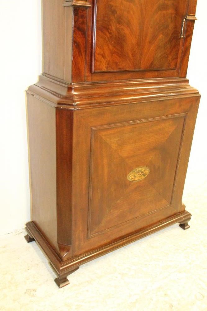 A MAHOGANY LONGCASE CLOCK signed Halliwell Image