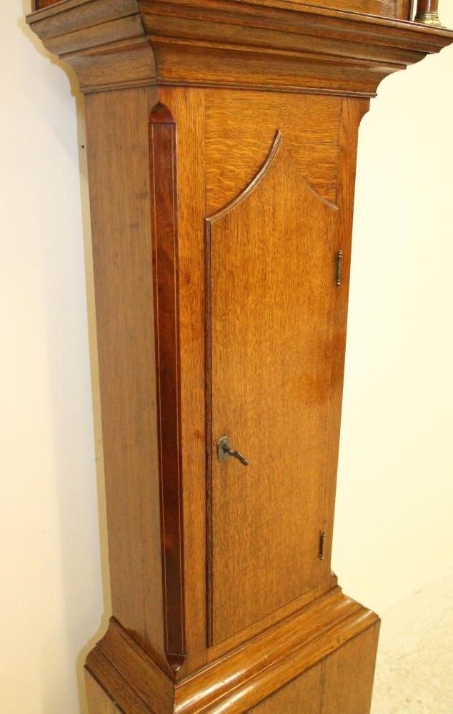 AN OAK LONGCASE CLOCK Image