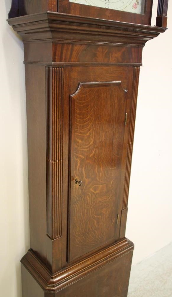 AN OAK LONGCASE CLOCK by J. Collier Image