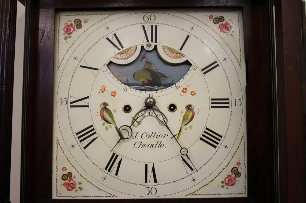 AN OAK LONGCASE CLOCK by J. Collier Image