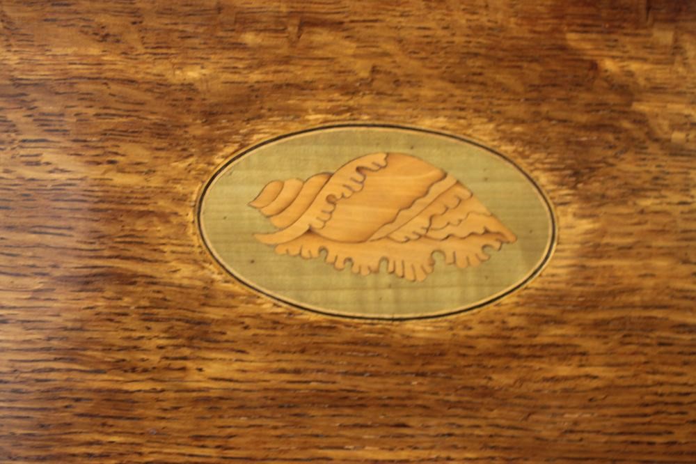 AN OAK LONGCASE CLOCK signed Jas. Gray Image