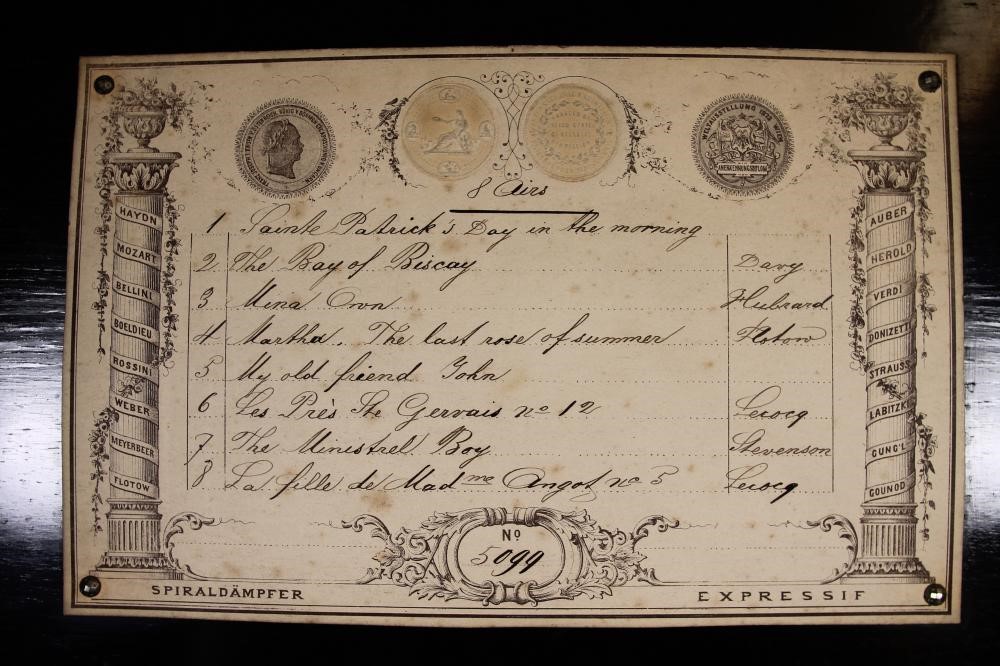 A SWISS MUSICAL BOX Image