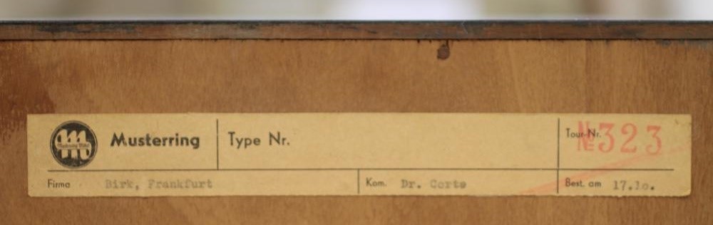 A SATINWOOD AND EBONISED DISPLAY CABINET by Muster Mobler Image