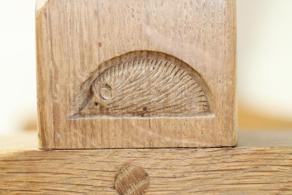 AN ADZED OAK COFFEE TABLE by Nick Hill of Colburn Image