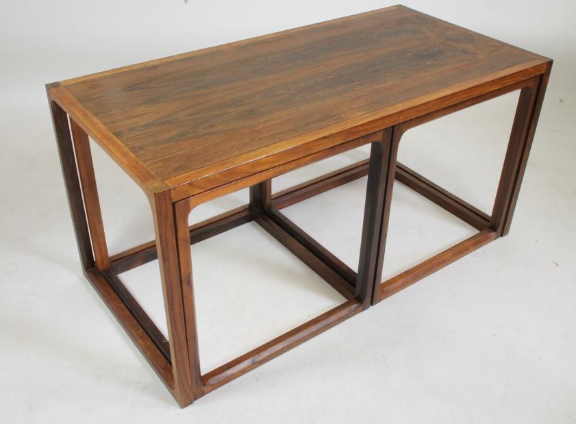 A DANISH ROSEWOOD NEST OF TABLES Image