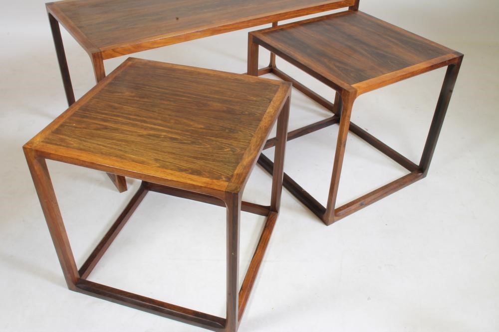 A DANISH ROSEWOOD NEST OF TABLES Image