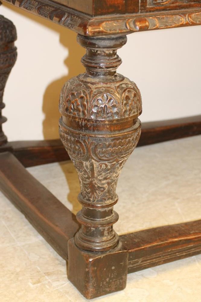 AN OAK REFECTORY TABLE Image